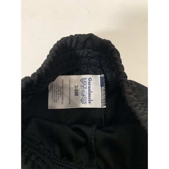 Garanimals Boys Infant baby Size 3 6 Months Track Pants Pull On Black White Swea - Picture 2 of 3